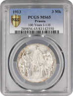 Prussia 3 Mark 1913 A, PCGS MS65, "Declaration Of The War Against France" - Autres – Afrique