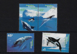 A.A.T. SG108/11, 1995 WHALES & DOLPHINS MNH - Neufs