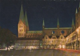 23442 - Lübeck - Rathaus Bei Nacht - Ca. 1975 - Lübeck