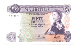 Mauritius 50 Rupees ND 1967 QEII P-33 Very Fine - Maurice