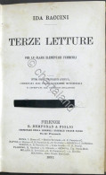 Ida Baccini - Terze Letture Per Le Classi Elementari Femminili - 1892 Bemporad - Altri & Non Classificati