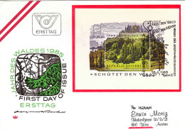 JAHR DES WALDES 1985- FIRST DAY OF ISSUE,ERSTTAG TREES- COVERS FDC AUSTRIA - Trees