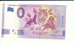 Billet Touristique  0 Euro  - ZOOPARC DE BEAUVAL - UESU - 2021-1 - N° 1786 - Autres & Non Classés