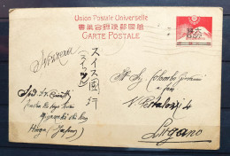 03 - 24 - Japan - Japon - Entier Postal Surchargé De Miyazaki à Destination De Lugano - Suisse - Switzerland - Storia Postale