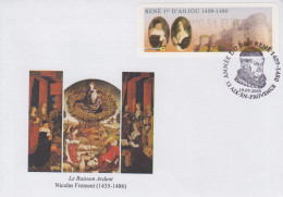 Enveloppe  Vignette  LISA   FRANCE   Roi  RENE  1er  D' ANJOU    AIX  EN  PROVENCE   2009 - 1999-2009 Viñetas De Franqueo Illustradas