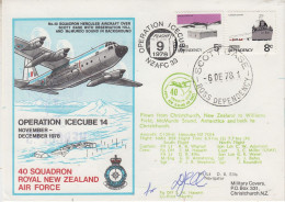 Ross Dependency 1978 Operation Icecube 14 Signature  Ca Scott Base 6 DEC 1978 (SO206) - Storia Postale