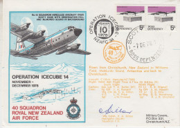 Ross Dependency 1978 Operation Icecube 14 Signature  Ca Scott Base 7 DEC 1978 (SO207) - Storia Postale