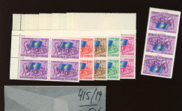 415/419 **.  Drapeau. 15 Séries X 1,60€  = 24 € - Unused Stamps