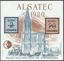 FRANCE CNEP N° 1 -  Alsatec 1980 - Salon Philatélique De Strasbourg - Cathédrale - Neuf ** - CNEP