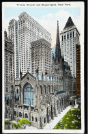►  TRINITY  CHURCH    Vintage Card 1920s   - NEW YORK CITY - Iglesias