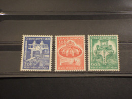 CECOSLOVACCHIA - 1961 PIANO QUINQUENNALE  3 VALORI  - NUOVO(+) - Unused Stamps