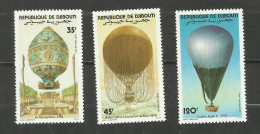 Djibouti POSTE AERIENNE N°178 à 180 Neufs** Cote 5.65€ - Djibouti (1977-...)