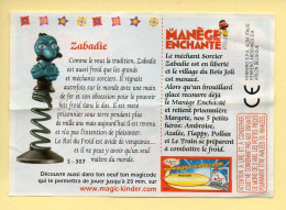 Kinder : BPZ N° S - 307 : Zabadie / Série Le Manège Enchanté - Handleidingen