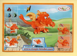 Kinder : BPZ N° TT002 : Série Dragons - Istruzioni