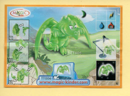 Kinder : BPZ N° TT006 : Série Dragons - Instructions