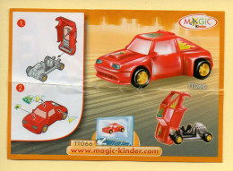 Kinder : BPZ N° TT066 : Série Voitures - Instructions