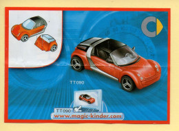 Kinder : BPZ N° TT090 : Série Voitures / Smart - Notes