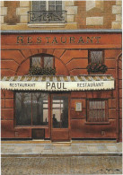 CPM - édit. CLAUDE  AUBERT - RF77 - RESTAURANT PAUL - , Par  ANDRE  RENOUX - Hotels & Restaurants