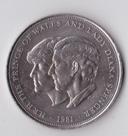 English Coin The Prince Of Wales And Lady Diana Queen Elizabeth Royalty Monnaie Royauté Angleterre Nickel 1981 - Sonstige & Ohne Zuordnung