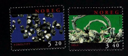 1998 Mineralien  Michel NO 1285 - 1286 Stamp Number NO 1196 - 1197 Yvert Et Tellier NO 1242 - 1243 Xx MNH - Unused Stamps