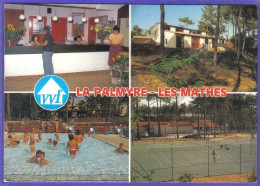 Carte Postale 17. Les Mathes La Palmyre  Le V.V.F.  Tennis   Très Beau Plan - Les Mathes