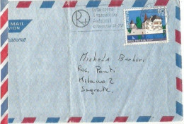 Suisse Airmail Cover Lugano 30aug1978 To Italy With ProPatria 1977 C.80+40 Solo Franking - Cartas & Documentos