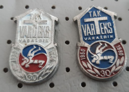 Wrestling Club TAK Varteks Varazdin 1950/1980 Croatia Ex Yugoslavia Pins - Lucha