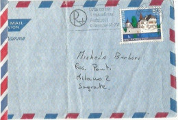 Suisse Airmail Cover Lugano 30aug1978 To Italy With ProPatria 1977 C.80+40 Solo Franking - Marcophilie