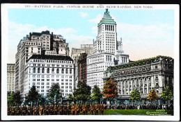 ► State Militia Marching BATTERY PARK  Vintage Card 1920s   - NEW YORK CITY - Manoeuvres