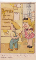 Affiche Politique Mademoiselle Conservatrice Signée Lelly. Vieille Fille Bigote Timbre  Congrès Union Postale 1947 - Parteien & Wahlen