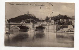 ITALIE . TURIN . TORINO . PONTE UMBERTO 1° MONTE DEI CAPPUCCINI . 1911 - Brücken