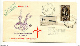 Trieste A - Corelli Su Busta FDC Racc. - Mint/hinged