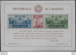 1945 San Marino Carducci MS Variety MNH Sassone N. 6c - Otros & Sin Clasificación