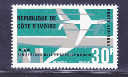 COTE D'IVOIRE AERIENS N°   36 ** MNH Neuf Sans Charnière, TB (D7453) Avion DC-8F, Air Afrique - 1966 - Ivoorkust (1960-...)