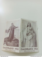 Be167 Calendarietto Opera Pontificia Della Propagazione Della Fede 1952 - Sonstige & Ohne Zuordnung