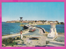 310149 / Bulgaria - Nessebar - General View Of The City Man Bus Ikarus Car Road PC Bulgarie Bulgarien Bulgarije  - Bulgaria