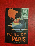 Carte 1948  FOIRE DE PARIS - Non Classificati