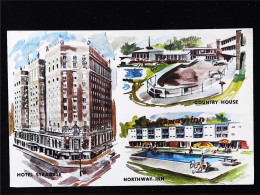 ► COUNTRY CLUB , HOTEL SYRACUSE & NORTHWAY INN    Vintage Card 1940s   - NEW YORK CITY - Cafés, Hôtels & Restaurants