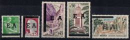 Année 1962-N°359/363 Neufs**Mnh : "EA" Surcharge Typographiques- Série Complète - Argelia (1962-...)