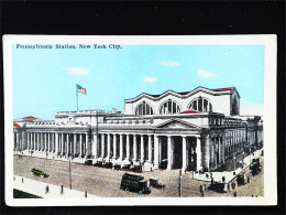 ► PENNSylvania  RAILROAD STATION   Vintage Card 1920s   - NEW YORK CITY - Transportes