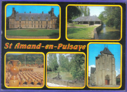 Carte Postale 58. Saint-Amand-en-Puisaye Le Poteries Le Chateau Le Lavoir   Très Beau Plan - Saint-Amand-en-Puisaye