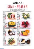Indonesia 2023 Buah-Buahan 8v M/s, Mint NH, Nature - Fruit - Fruits