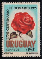 1975 Uruguay Rose Bicentenary Of City Of Rosario #910 ** MNH - Uruguay