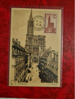 Carte 1939 MAXI STRASBOURG CENTENAIRE DE LA CATHEDRALE - Ohne Zuordnung