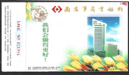 CHINE. Carte Postale Pré-timbrée De 1999 Ayant Circulé. Tulipes. - Altri & Non Classificati
