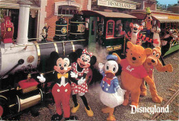 Parc D'Attractions - Disneyland Anaheim - Train - Mickey - Minnie - Donald - Winnie L'ourson - Tigrou - Tic Et Tac - CPM - Disneyland
