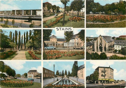 93 - Stains - Multivues - Automobiles - Fleurs - CPM - Voir Scans Recto-Verso - Stains