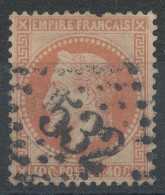 Lot N°82473   Variété/n°31, Oblitéré GC 532 BORDEAUX(32), Indice 1, Fond Ligné Vertical ?????? - 1863-1870 Napoleone III Con Gli Allori