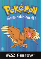 Pokémon Gotta Catch'em All N° 22 - FEAROW - POST CARD 2000 Nintendo - Bandes Dessinées