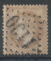 Lot N°82475   Variété/n°28B, Oblitéré GC 1139 CORNIMONT(82), Indice 6, Timbre Carré - 1863-1870 Napoleone III Con Gli Allori